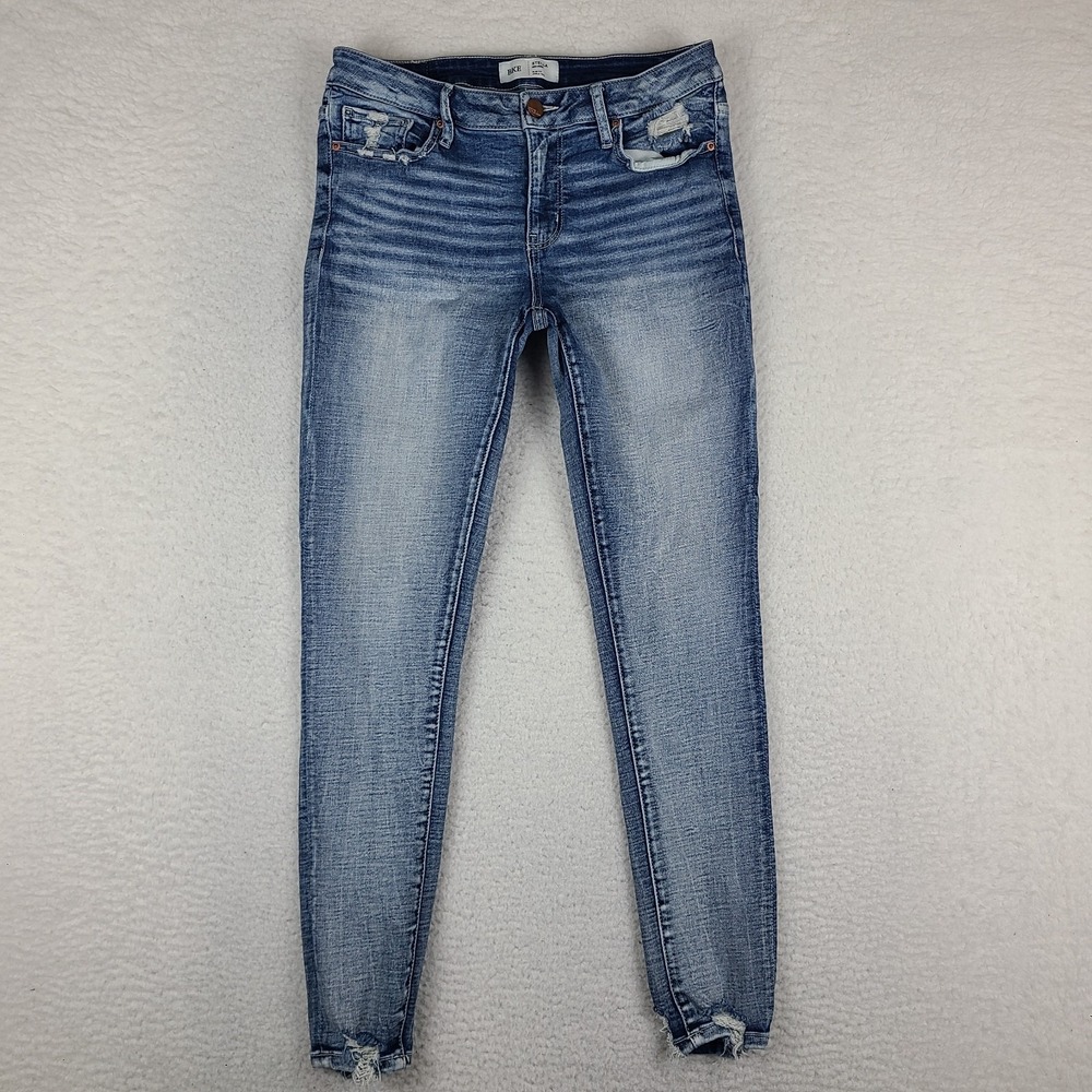Buckle Jeans Womens 30 Blue Stella Mid Rise Slim Fit Ankle Tall Light Wash BKE